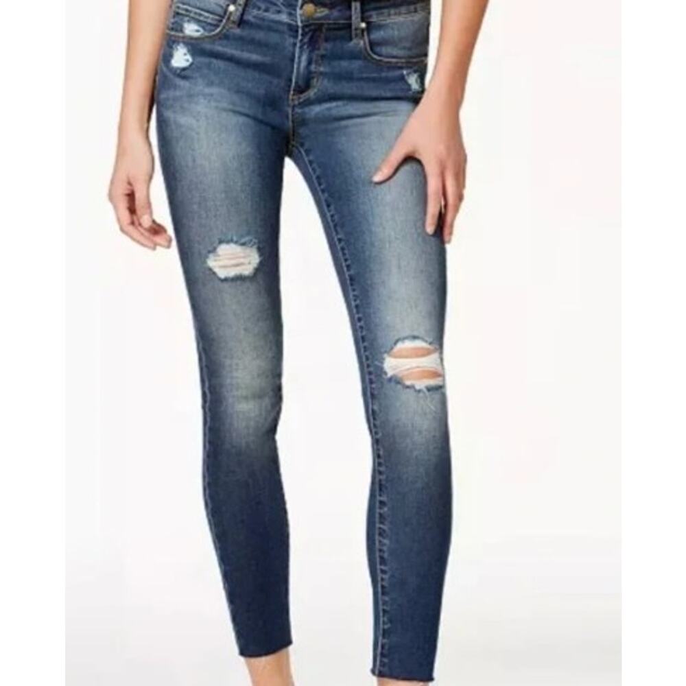 Articles of Society Sarah Ankle Skinny Slightly Distressed Denim Jeans